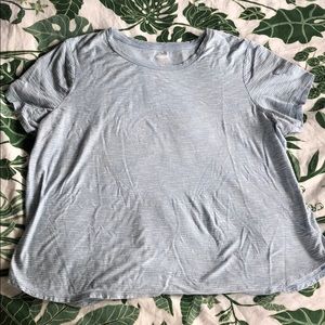 5/$30 Baby Blue Striped Tee